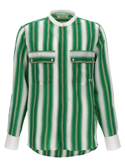 Wales Bonner 'cadence' Shirt In Green