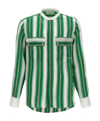 WALES BONNER WALES BONNER CADENCE STRIPED LONG-SLEEVED SHIRT