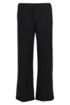 Wales Bonner Embroidered Waistband Wide Leg Trousers