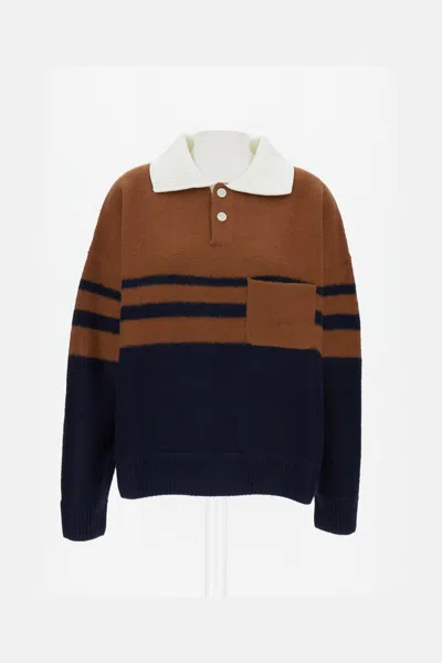 Wales Bonner Calm Polo In Brown