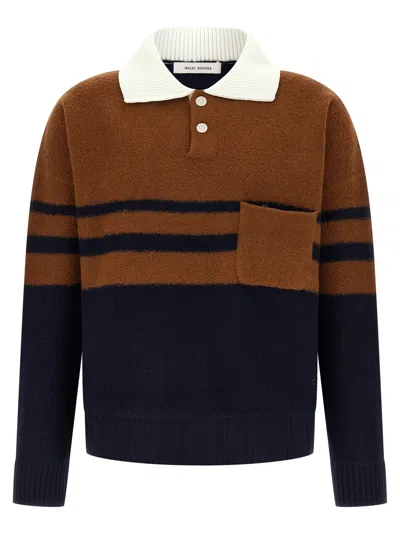 Wales Bonner Calm Polo Shirt In Multi