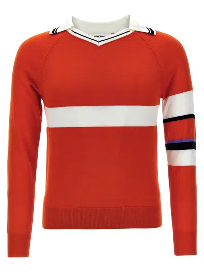 Wales Bonner Calm Sweater In Red