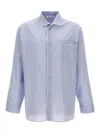 Wales Bonner Market Stripe-detail Shirt In Azul Claro