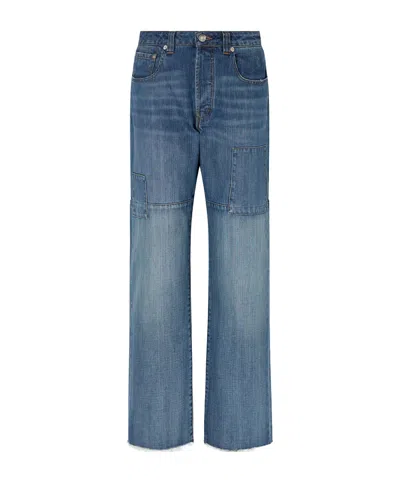 Wales Bonner Chance Frayed Straight-leg Jeans In Blue