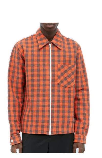 Wales Bonner Plaid Long-sleeved Jacket In Multi