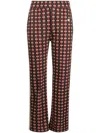Wales Bonner Check-print Cropped Trousers In Brown