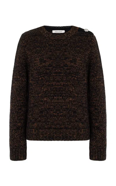 Wales Bonner Chord Knit Wool-cotton Jumper In Black