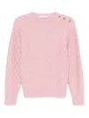 Wales Bonner Chord Sweater In Pink