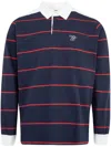 Wales Bonner Cotton Polo Shirt In Blue