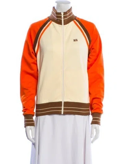 Pre-owned Wales Bonner Colorblock Pattern Bomber Jacket In Yellow