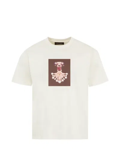 Wales Bonner Compass Graphic T-shirt In White