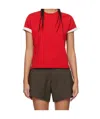 Wales Bonner Cotton Jersey T-shirt. In Red