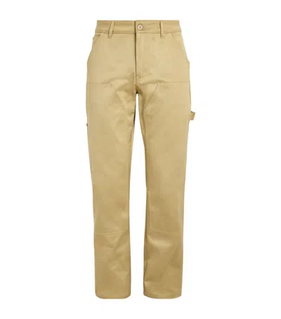 Wales Bonner Cotton Utility Kingston Trousers In Beige