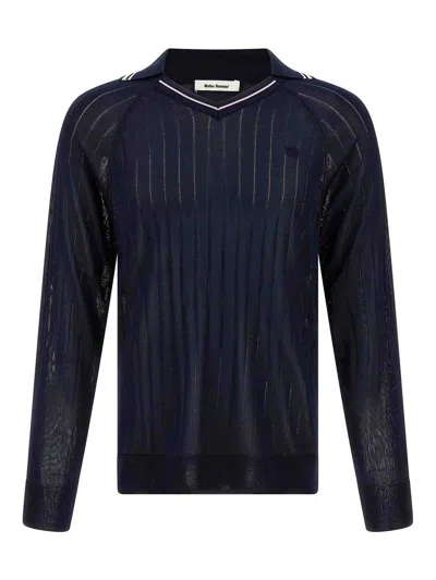 WALES BONNER ROOTS POLO SHIRT SWEATER