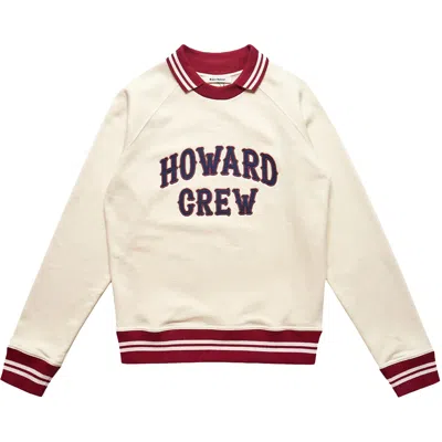 Pre-owned Wales Bonner Crew Jumper 'ivory/red' | White | Men's Size M