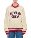 Wales Bonner Embroidered Cotton Polo Sweatshirt In White