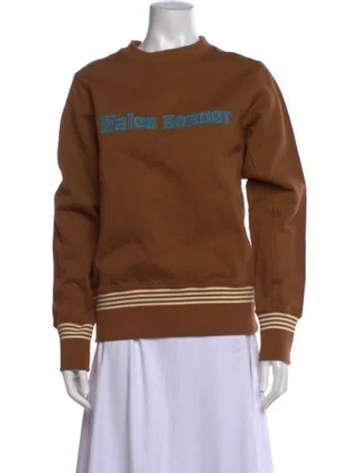 Pre-owned Wales Bonner Crew Neck Sweater W/ Tags In Brown