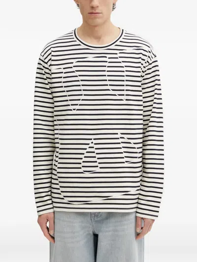 Wales Bonner Crown Striped Long-sleeve T-shirt In Multi