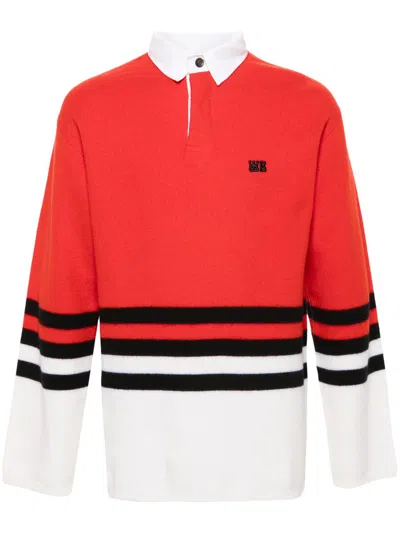 WALES BONNER CYPHER POLO SWEATER - UNISEX - POLYESTER/COTTON/WOOL