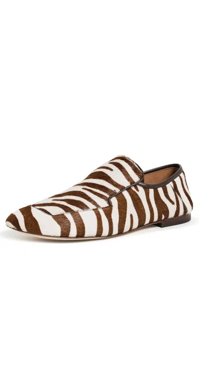 Wales Bonner Dakar Zebra-print Calf Hair Loafers In Multi