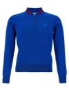 WALES BONNER DAY KNIT TOP SWEATERS AND CARDIGANS BLUE