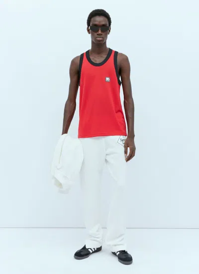 Wales Bonner Diop Tank Top In Red