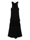 Wales Bonner Serenity Layered Mesh Midi Dress