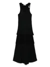 Wales Bonner Serenity Layered Mesh Midi Dress