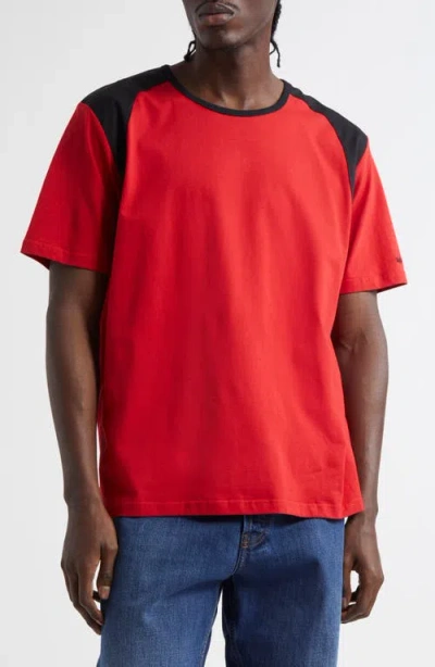 Wales Bonner Dub Colorblock T-shirt In Red