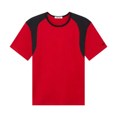 Pre-owned Wales Bonner Dub T-shirt 'black/red'