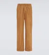 Wales Bonner Hose Dusk Aus Baumwolle Und Kaschmir In Camel
