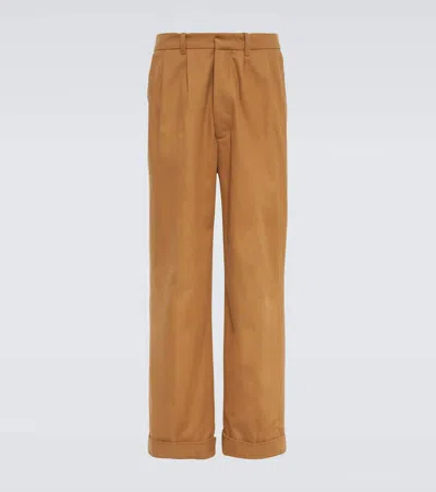 Wales Bonner Hose Dusk Aus Baumwolle Und Kaschmir In Camel