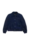 Wales Bonner Echo Denim Varsity Jacket Navy