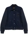 Wales Bonner Echo Indigo Blue Denim Jacket In Blue