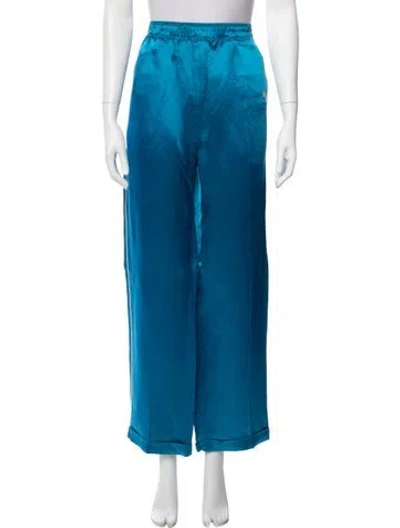 Pre-owned Wales Bonner Embroidered Accent Pajamas In Blue