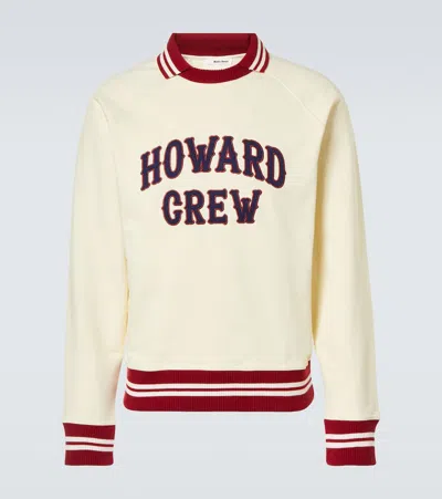 Wales Bonner Embroidered Cotton Polo Sweatshirt In Multi