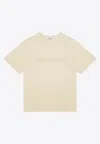 Wales Bonner Embroidered Logo Crewneck T-shirt In Yellow