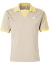 Wales Bonner Collar Contrast Polo Shirt With Elastic Waistband In Multi