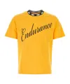 Wales Bonner Jersey Crew-neck T-shirt With Front Contrast Print In Yellow