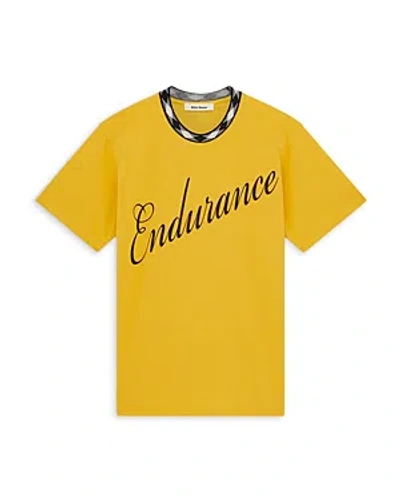 Wales Bonner Endurance Organic Cotton T-shirt In Turmeric