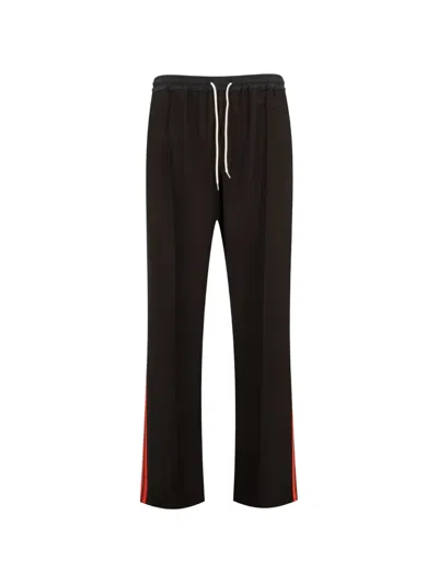 Wales Bonner Energy Side-stripe Track Pants In Black
