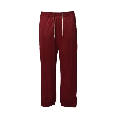 Wales Bonner Essence Pants In Bordeaux Jersey In Burgundy