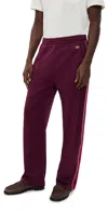 Wales Bonner Essence Track Pants Burgundy In Burgundy