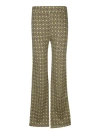 WALES BONNER FLARED TROUSERS WITH GEOMETRIC PATTERN