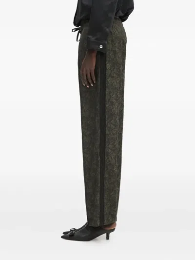 Wales Bonner Floral-print Trousers In Green