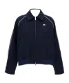 Wales Bonner Full-zip Jacket With A Pointed Collar In Blue