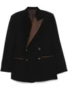 Wales Bonner Grain De Poudre Tuxedo Blazer In Black