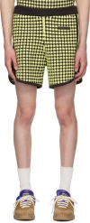 Wales Bonner Green & Brown Adidas Originals Edition Patch Shorts In Semi Frozen/brown