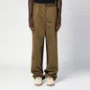 Wales Bonner Cargo Cotton Trousers Elastic Waistband In Green