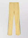 WALES BONNER HIGH-WAISTED COTTON AND LINEN TROUSERS